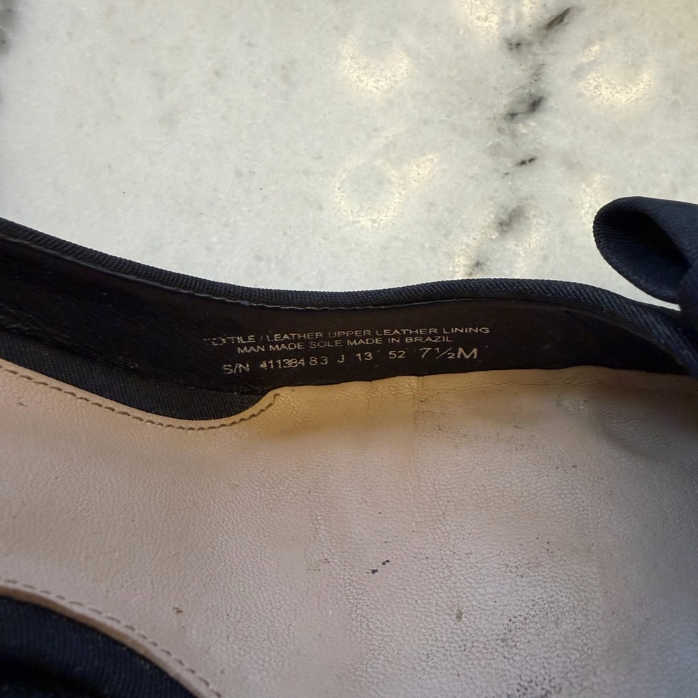 Tory Burch Black and Bronze Beetle Heels Rare - Picture 11 of 12